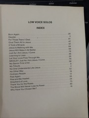 Harold Decou LOW VOICE SOLOS Christian Songbook W/ Piano Accompaniment Good
