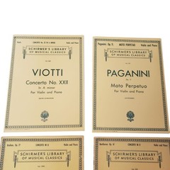 Schirmer’s Library Of Musical Classics Lot Of 4 Sheet Music Books For Violin