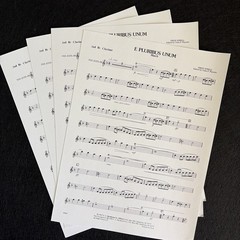 E Pluribus UNUM March Concert Band Sheet Music Complete Scores & Parts Jewell