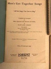 Lot Of 5 Sheet Music G. Schirmer C C Birchard Men’s Get Together Songs Vintage