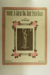 1913 You&rsquo;re A Great Big Blue Eyed Baby Grace Carlisle Vintage Sheet Music M26