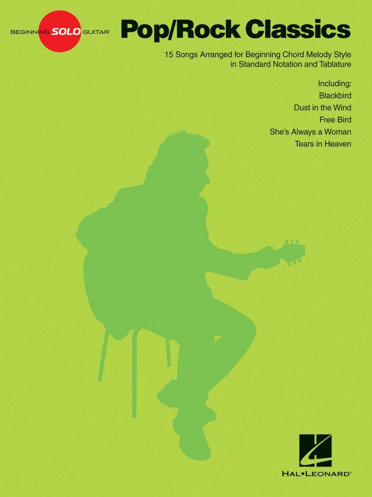Pop Rock Classics Sheet Music Beginning Solo Guitar Book NEW 000115022