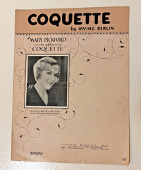 Assorted 1920s-30s Published by Irving Berlin, Inc. Sheet Music