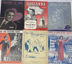 Vintage Piano Sheet Music Songs Solos 1930s-1950s Huge Lot of 120+ Many Genres
