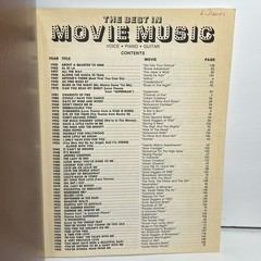 The Best In Movie Music Piano Guitar Voice Sheet Music Songbook 1980s