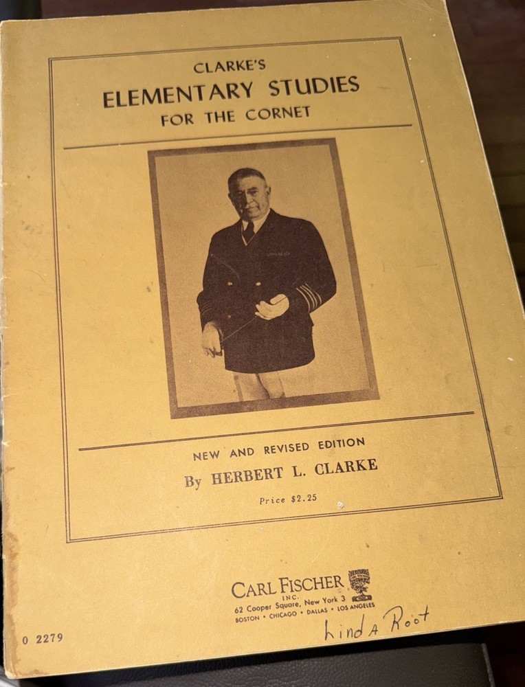 Clarke&rsquo;s Technical Studies for the Cornet – Carl Fischer – Vintage Music Book