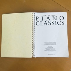 The Library of Piano Classics Amsco Spiral Bound Sheet Music Book Vintage 1987