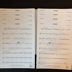 Haven Adrian B Sims Complete Concert Band Score & Parts Grade 4 FJH B1881 Unused