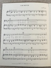 1963 CAB DRIVER Sheet Music THE MILLS BROTHERS by Carson Parks