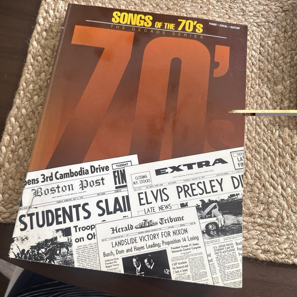 Songs Of The 70’s Piano Vocal Guitar Song Book