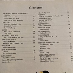 The Walt Disney Song Book Hardback 1974 Piano Voice Sheet Music Color Art Golden