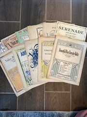 Lot of 11 Vintage Sheet Music for Violin and Piano Sheet Music 1905-1955
