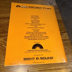 TV & Movie Themes, Easy Instant Play Songbook Organ Piano Guitar Vocal 1980