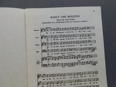 Early One Morning – sheet music SATB Vocal a Cappella – T Dunhill- English Folk