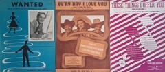 Lot of 40+ 1950s Vintage Sheet Music Pieces – All G or VG Condition