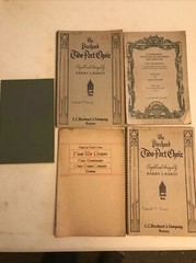 Lot Of 5 Sheet Music G. Schirmer C C Birchard Men’s Get Together Songs Vintage