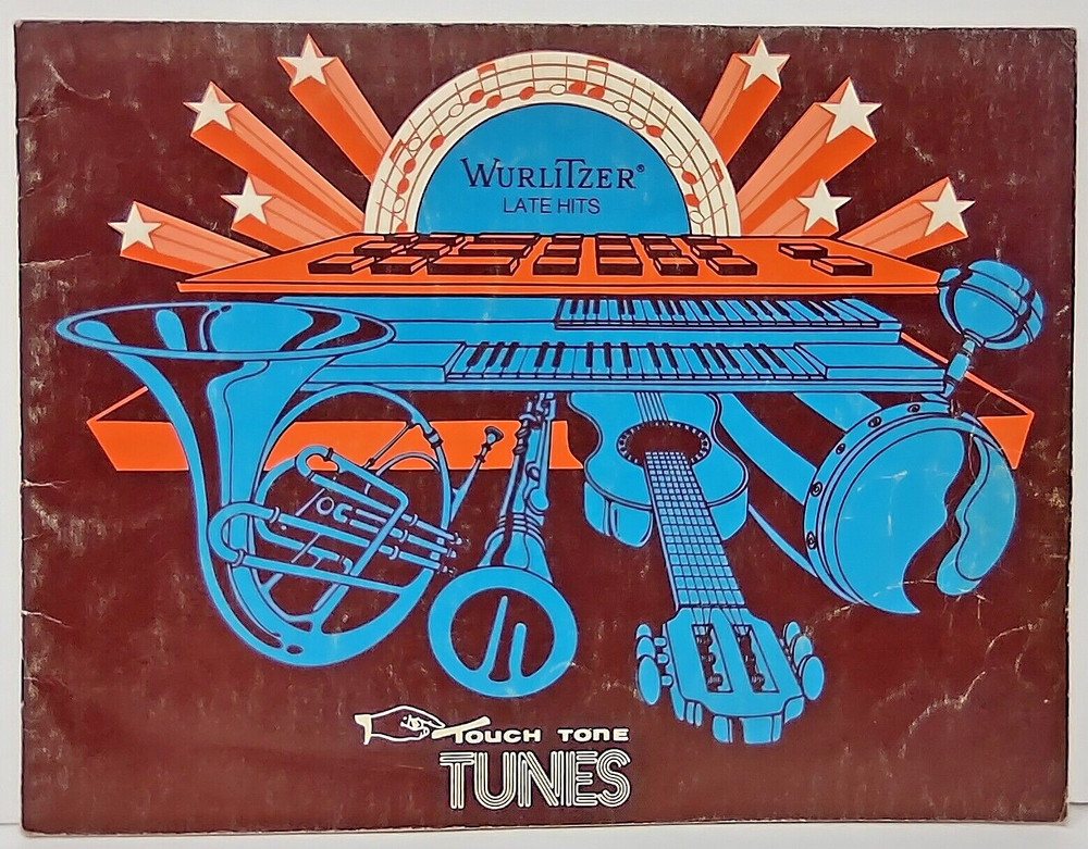Wurlitzer Touch Tunes Late Hits 1973 Sheet Music Book