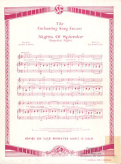 Lady Of Spain Sheet Music Piano Voice Guitar 1944 Reaves Evans Eddie Fisher