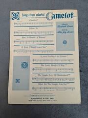 VTG Broadway Sheet Music Camelot Man of La Mancha Music Man Stop The World