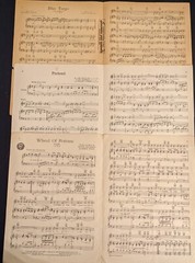 1950&Prime;s Vintage Lot of 5 Sheet Lyrics Words Music