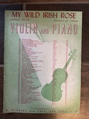 Lot of 11 Vintage Sheet Music for Violin and Piano Sheet Music 1905-1955