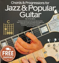 Chords & Progressions for Jazz & Popular Guitar Sheet Music Book NEW 014006679