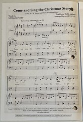 Come and Sing the Christmas Story Allen Pote SATB Chorus Piano Sheet Music Hope