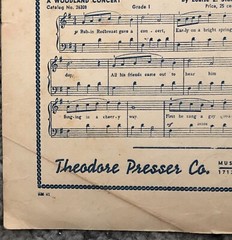 Sandman&rsquo;s Near Piano Sheet Music 1944 Ella Ketterer Vintage Original 1940&rsquo;s