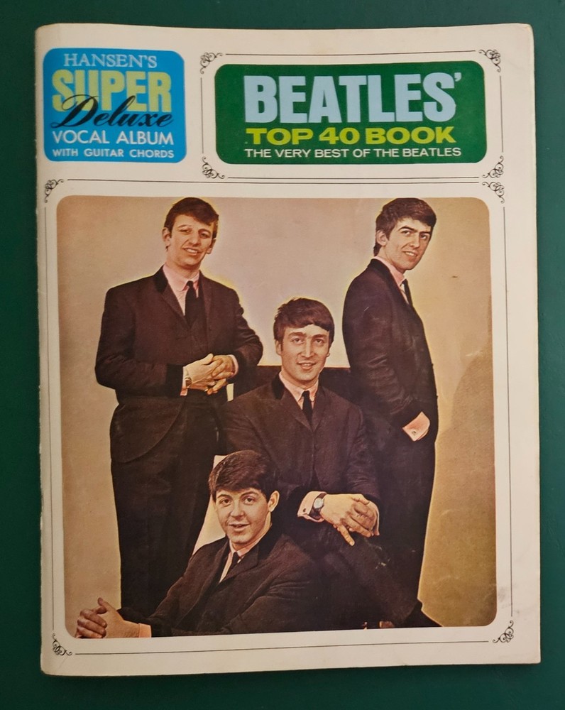 Vintage Beatles Top 40 Songbook with Lyric Sheet Excellent !