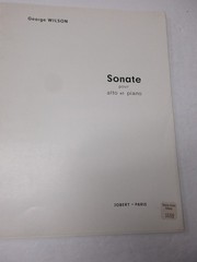George Wilson Sonata for Viola and Piano Sheet Music Jobert Paris