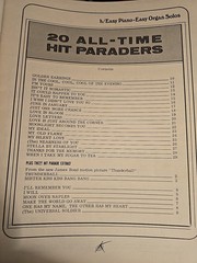 20 All Time Hit Paraders Easy Piano / Organ #62 1965 32 pages United Artists B9