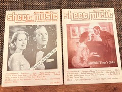 Vintage Sheet Music Magazine Lot of 13 Volumes 1979-1982. Good Condition