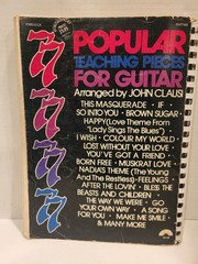 Popular Teaching Pieces For Guitar Book John Claus 1977 Spiral 220pg Sheet Music