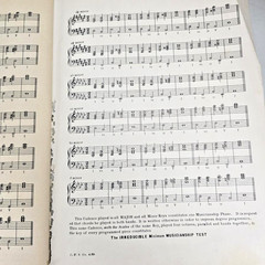 Chords And Cadences Eula Ashworth Lindfors Piano Sheet Music 1950 Vintage MCM
