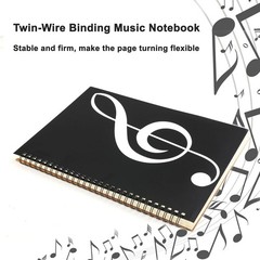 160 Pages Blank Sheet Music Notebook – 2 Pack, Durable Hardcover for Composers