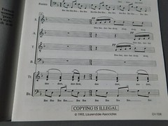 He&rsquo;s Awesome – 1993 sheet music – SAA Trio a Cappella – Passereau / Gregg Smith