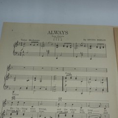 Sheet Music Always Irving Berlin Songbook