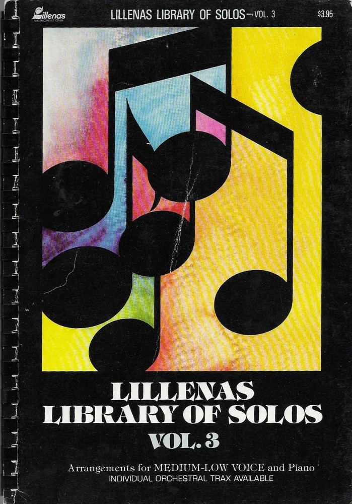 Lillenas Library of Solos Vol. 3 Vocal Selections Medium-Low Voice Piano