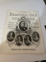Vintage Sheet Music Beautiful Isle Somewhere President McKinley Funeral 1901