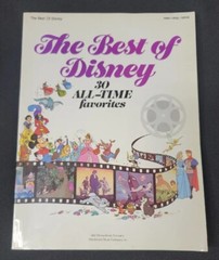 The Best of Disney – 30 All-Time Favorites: PVG Songbook 80 Pages 1985 Clean
