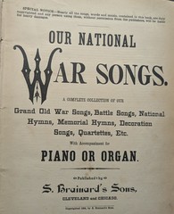 **RARE EARLY 1884 OUR NATIONAL WAR SONGS BOOK**