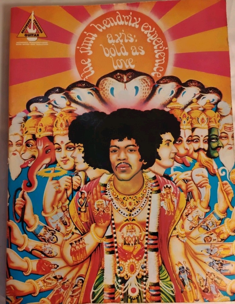 Jimi Hendrix Axis Bold As Love for Guitar Recorded Versions Tab Sheet Music Book