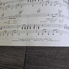 Progressive Folk Rock Classics Songbook 1973 Sheet Music Guitar Piano Songs