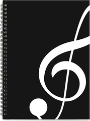 Blank Sheet Music Composition Manuscript Staff Paper Art Music Notebook Black 10