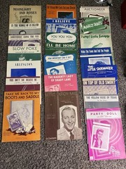 Lot of 22 Vintage Sheet Music 1940s-1950s Bing Crosby Pat Boone Standards