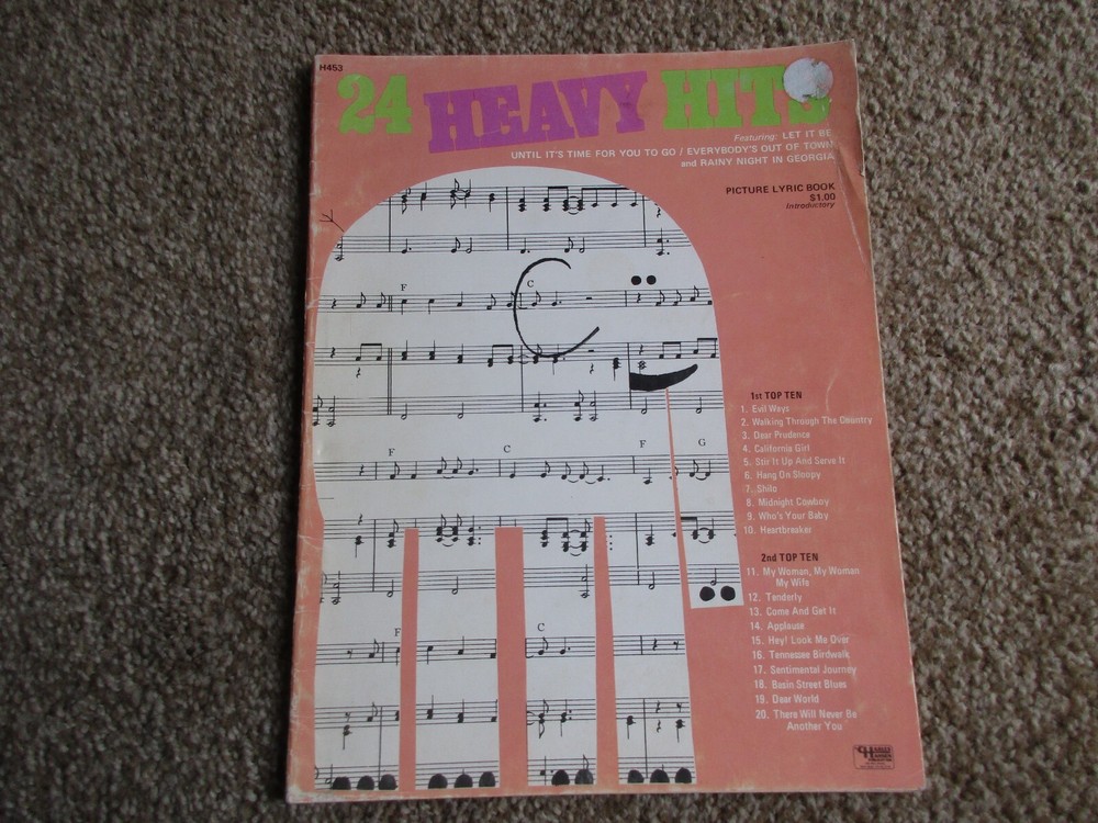 24 Heavy Hits Music Lyric Book Charles Hansen – H453 – Beatles