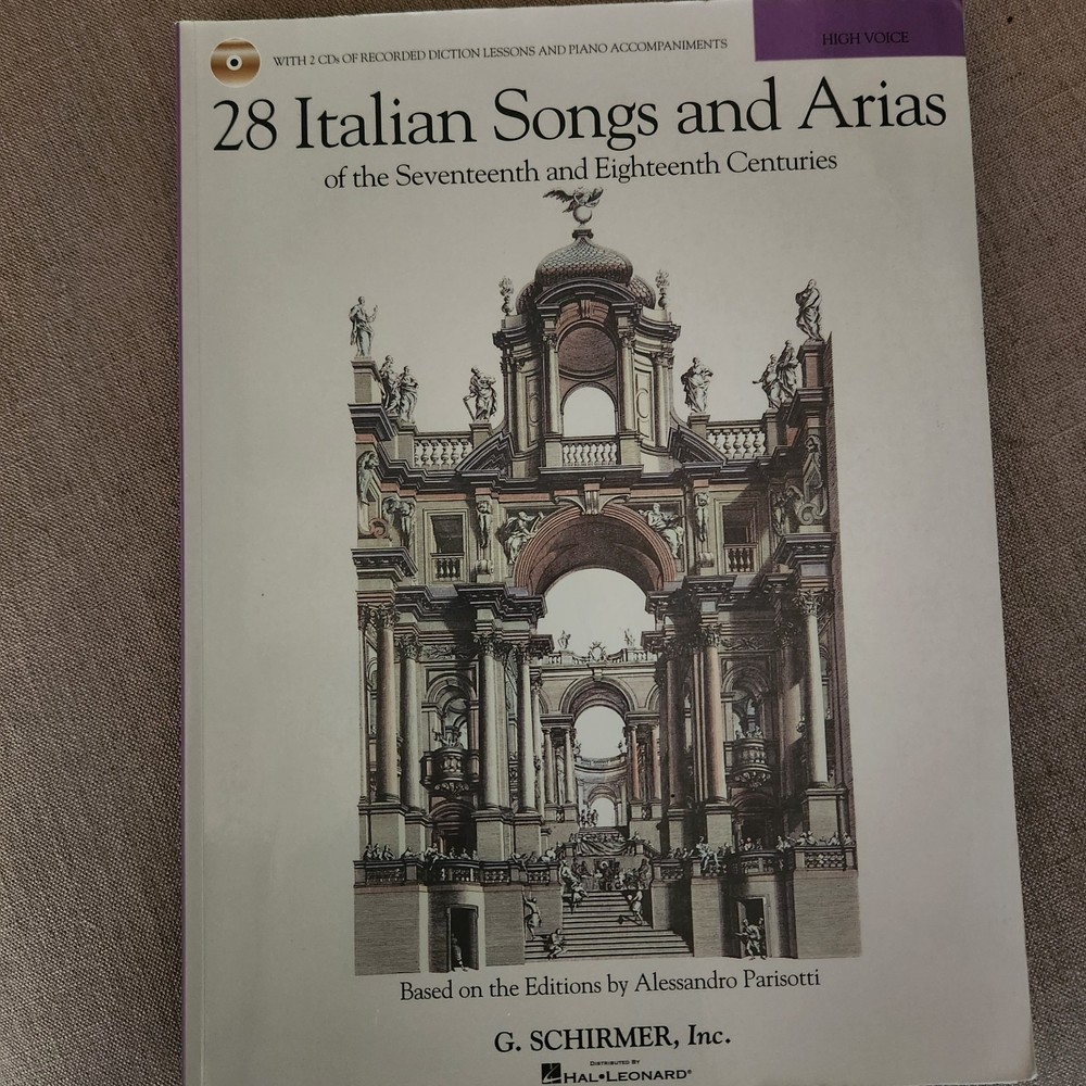 28 Italian Songs & Arias of the 17th and 18th Centuries High Voice CDs 050600451