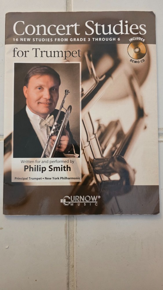 Concert Studies for Trumpet Grade 3-6 Curnow Play-Along Book NEW 044000611