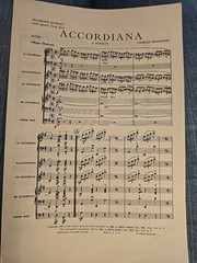 Accordian Quartet Optional String Bass Chas Magnante SHEET MUSIC 1940 small SM