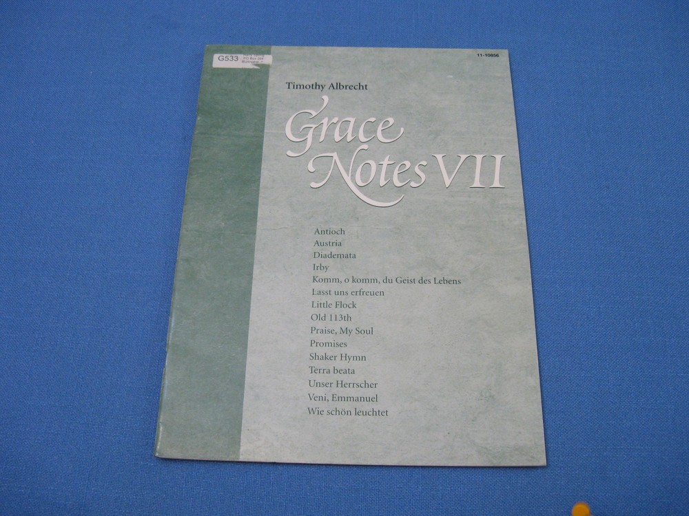GRACE NOTES VII BY TIMOTHY ALBRECHT 1998 SHEET MUSIC